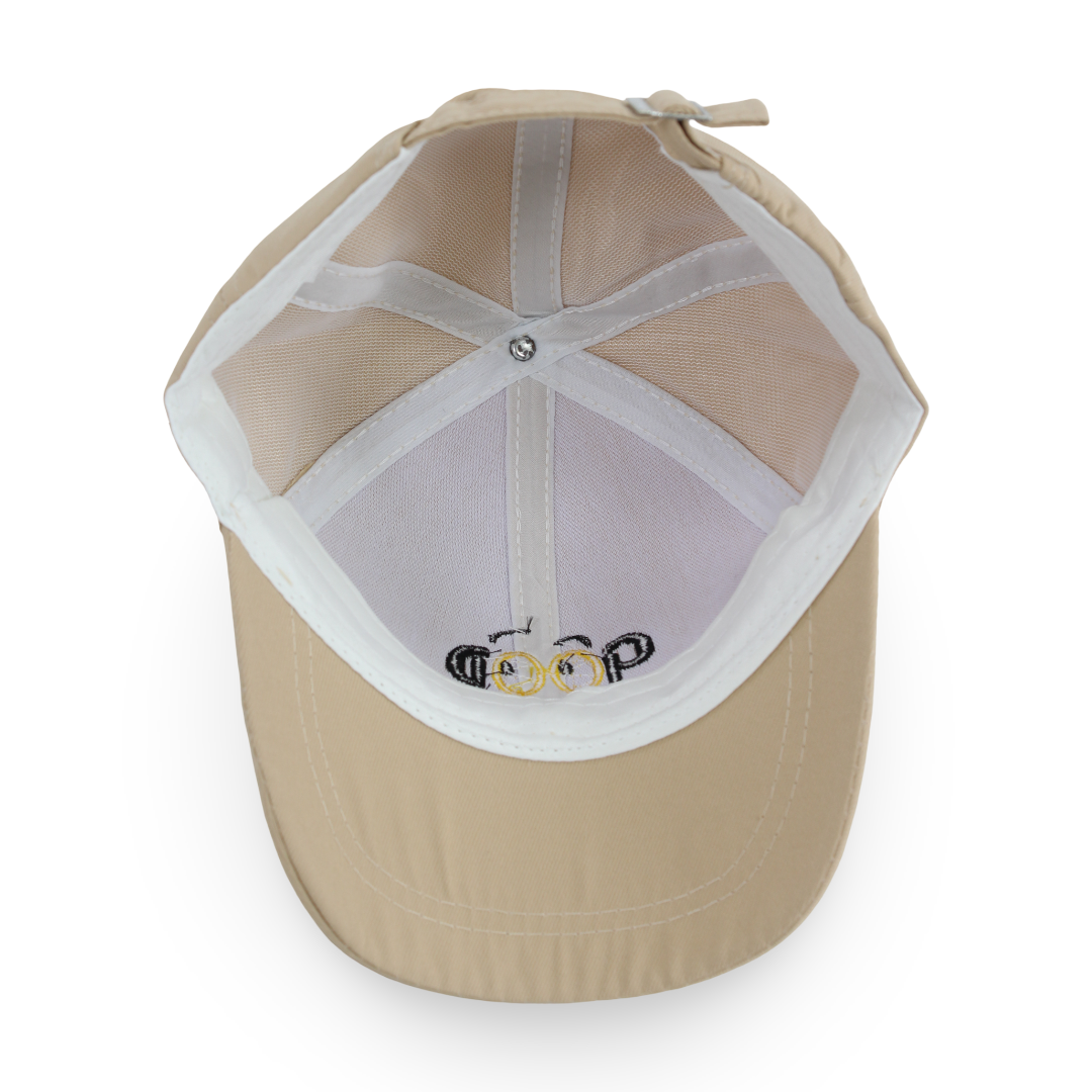 Unisex Cotton Cap –  Beige with "Good Time" Design