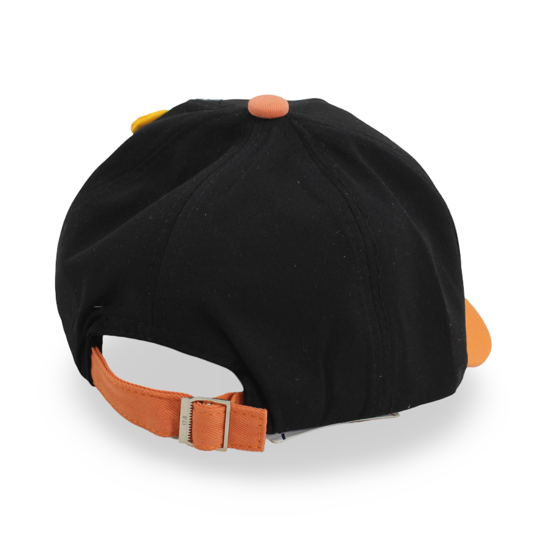 Boys Cotton Cap – Black with ”Hello” Design