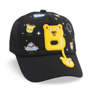 Unisex Cotton Cap – Black with "B" Embroidery