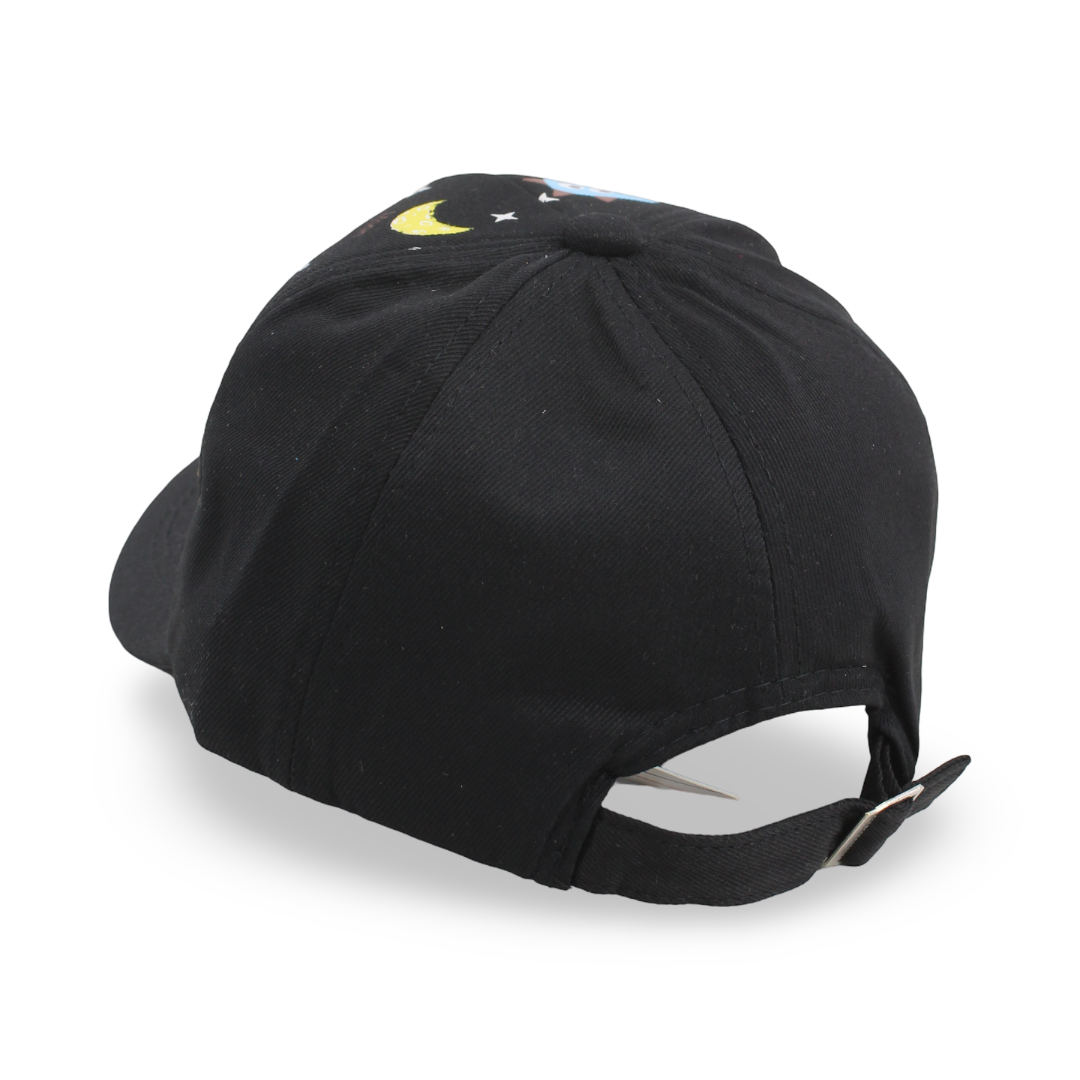 Unisex Cotton Cap – Black with "B" Embroidery