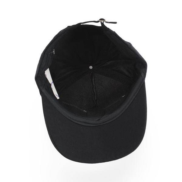 Unisex Cotton Cap – Black with "Happy with Cute" Design