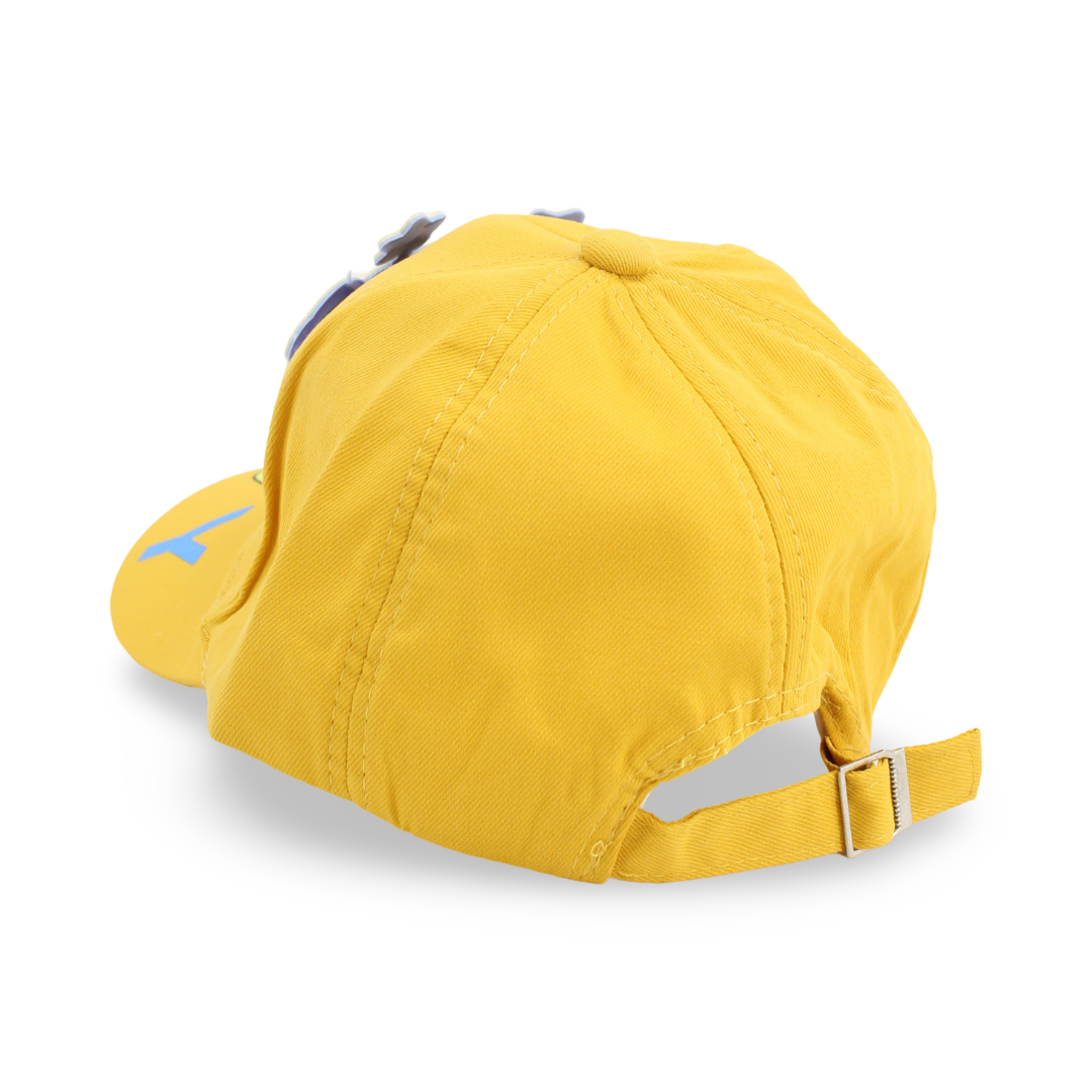 Boys Cotton Cap – Yellow with "Boy" Design