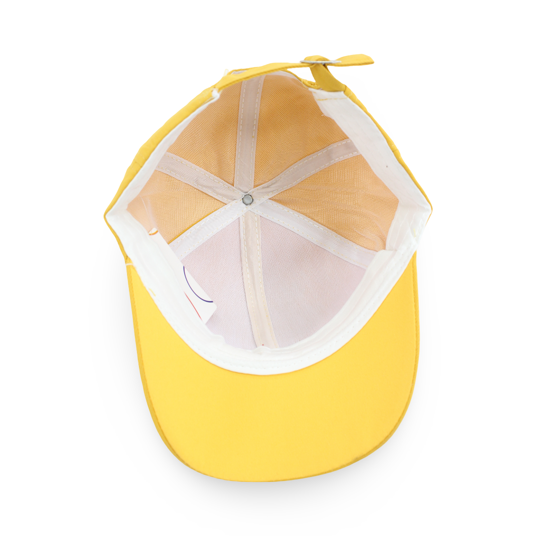 Boys Cotton Cap – Yellow with "Boy" Design