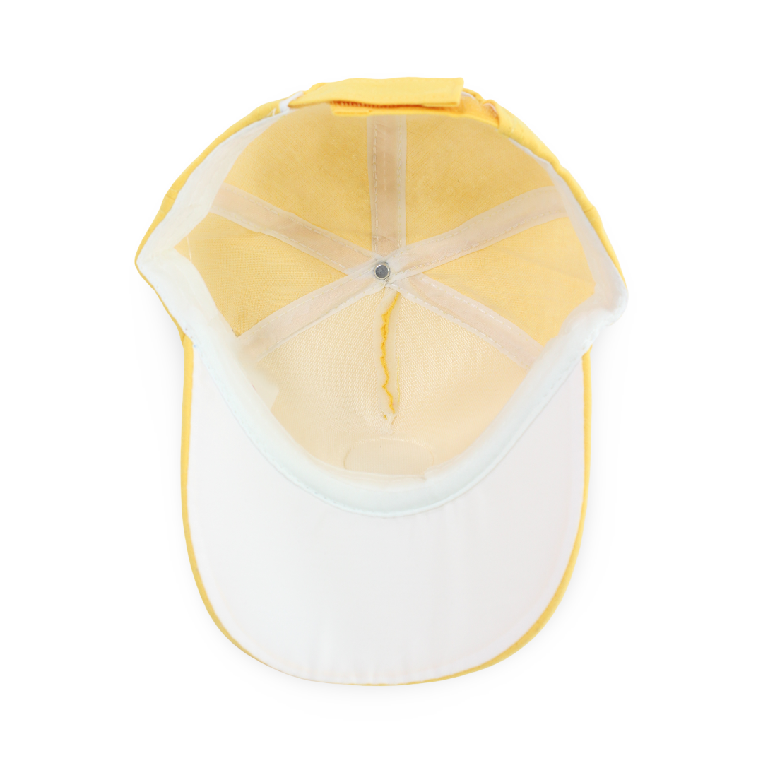 Boys Cotton Cap – Yellow with Spider-Man Design