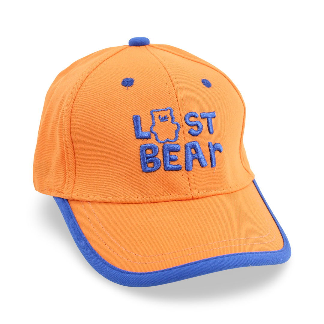 Unisex Cotton Cap – Orange with "Last Bear" Embroidery - Clothing - Fancy