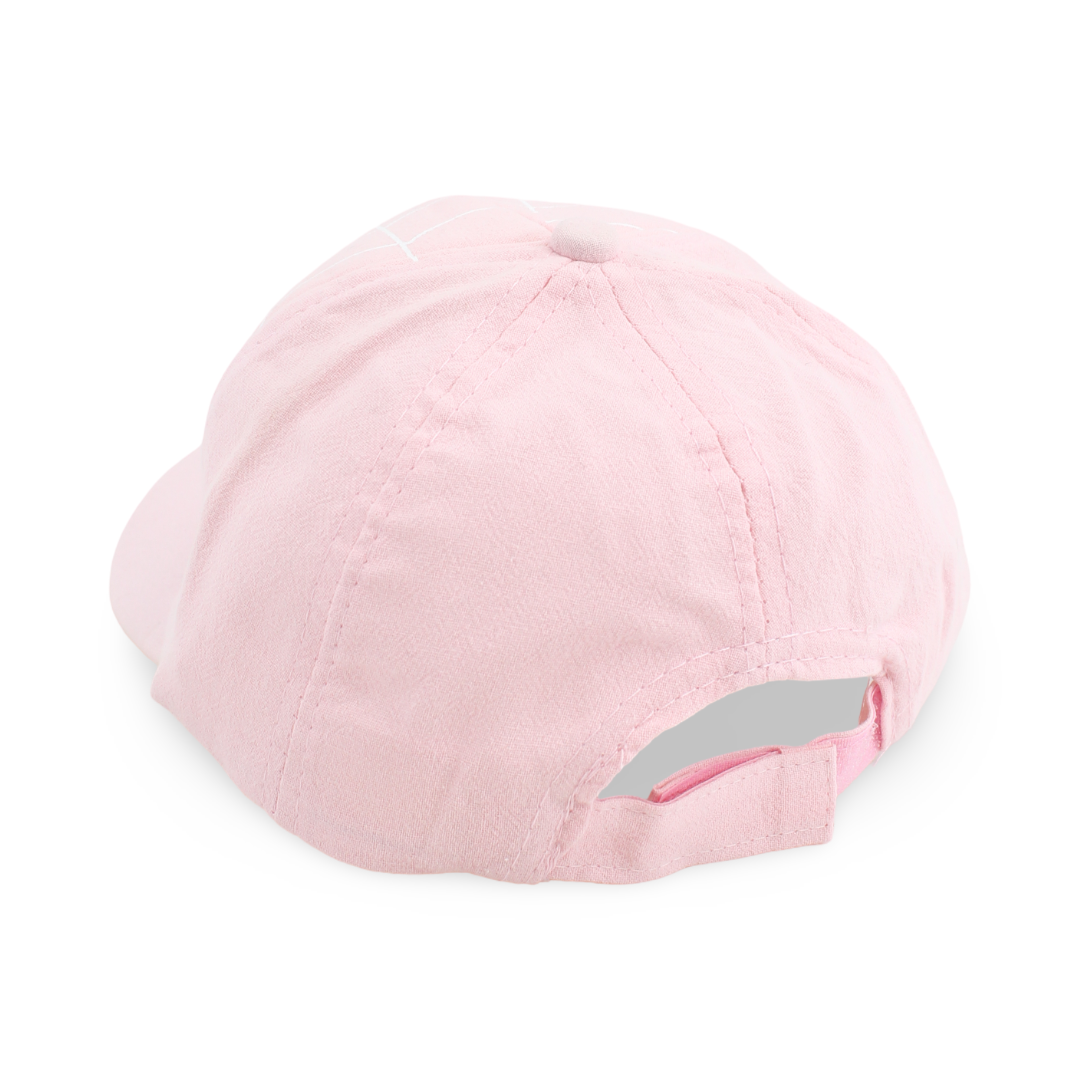 Girls Cotton Cap – Pink with Spider-Man Design