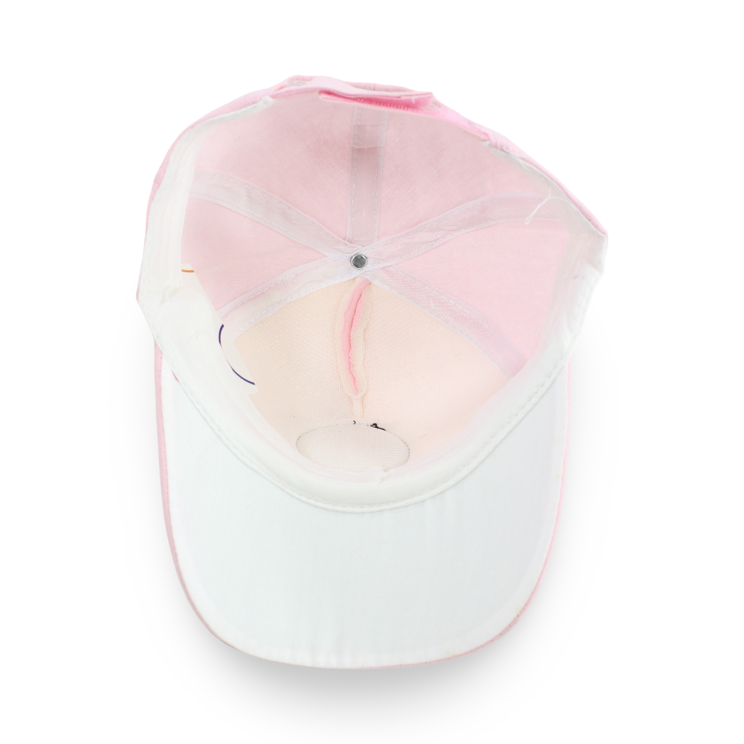 Girls Cotton Cap – Pink with Spider-Man Design