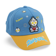 Boys Cotton Cap – Blue with "Super" Design