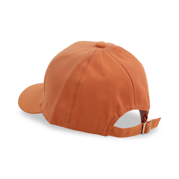 Boys Cotton Cap – Orange with "Astronaut" Design
