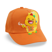 Unisex Cotton Cap – Orange with "Good Day" Design