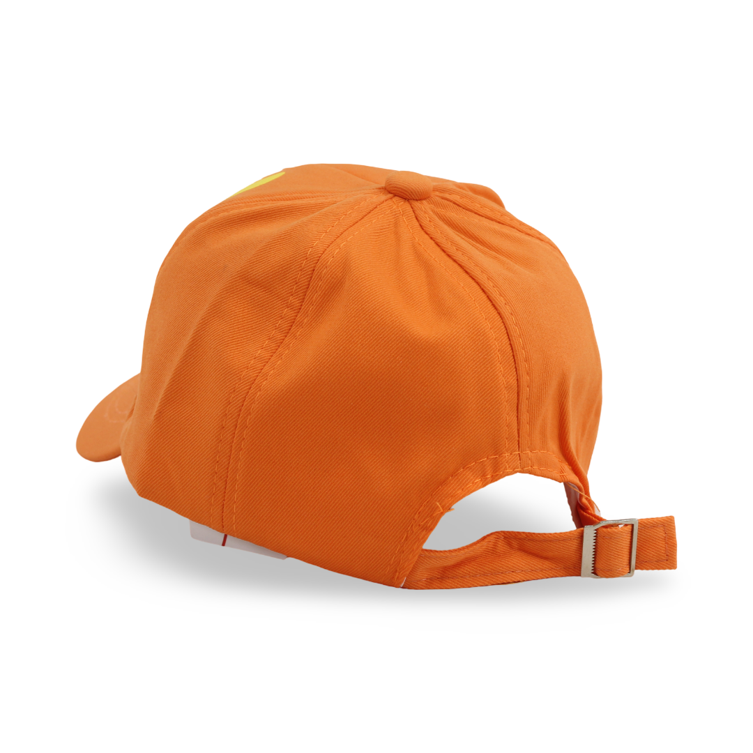 Unisex Cotton Cap – Orange with "Good Day" Design