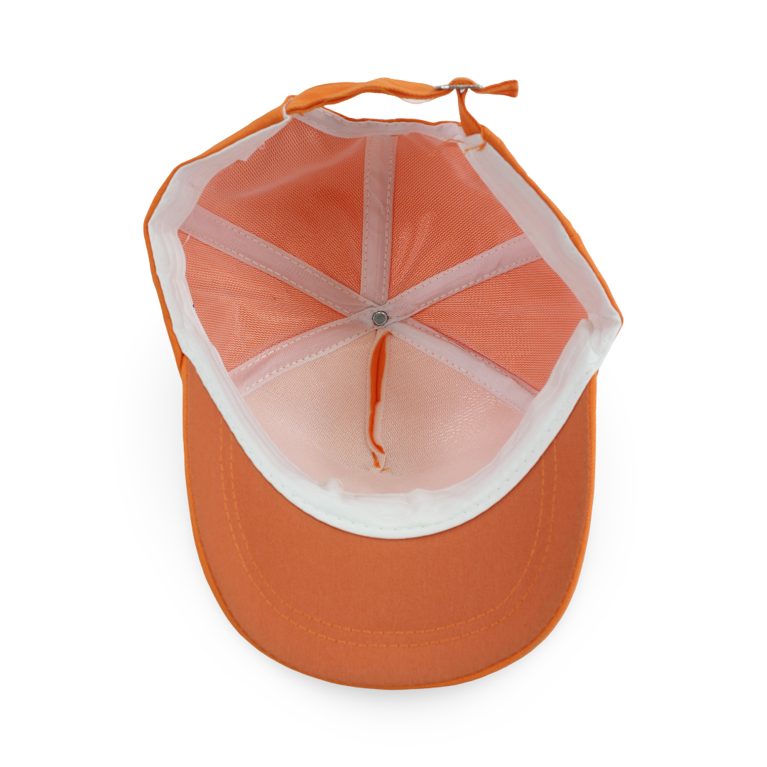 Unisex Cotton Cap – Orange with "Good Day" Design