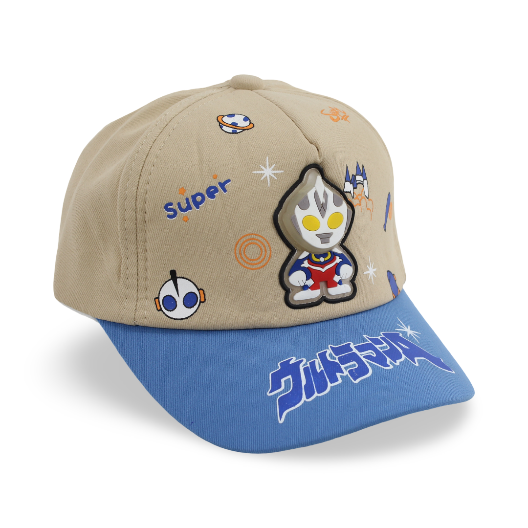 Boys Cotton Cap – Beige with "Super" Design - Clothing - Fancy
