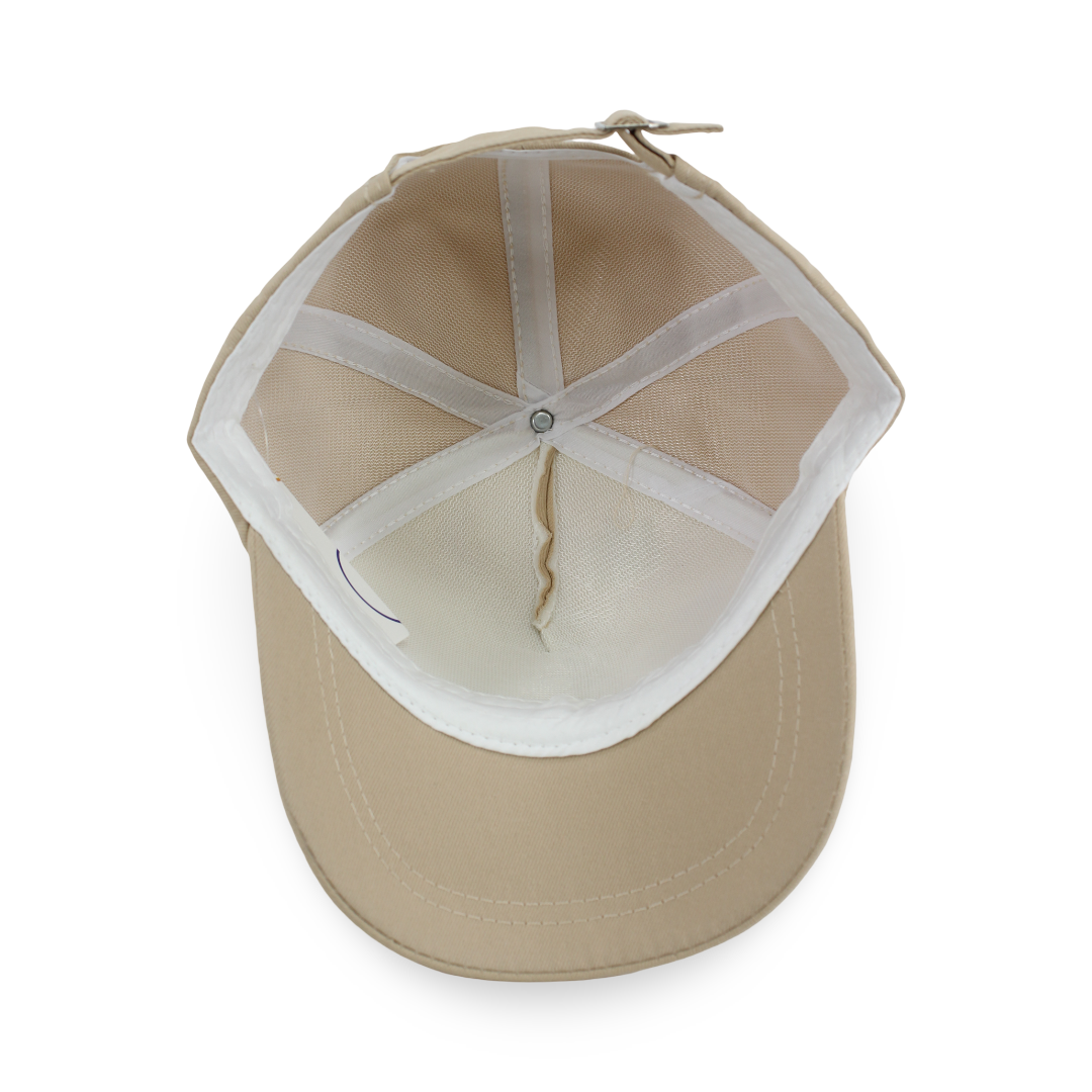 Boys Cotton Cap – Beige with "B" Design