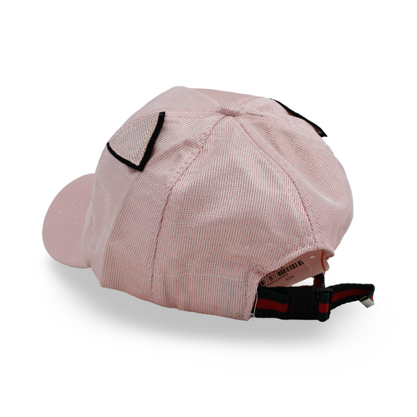 Girls Cotton Cap – "Meow" Embroidery
