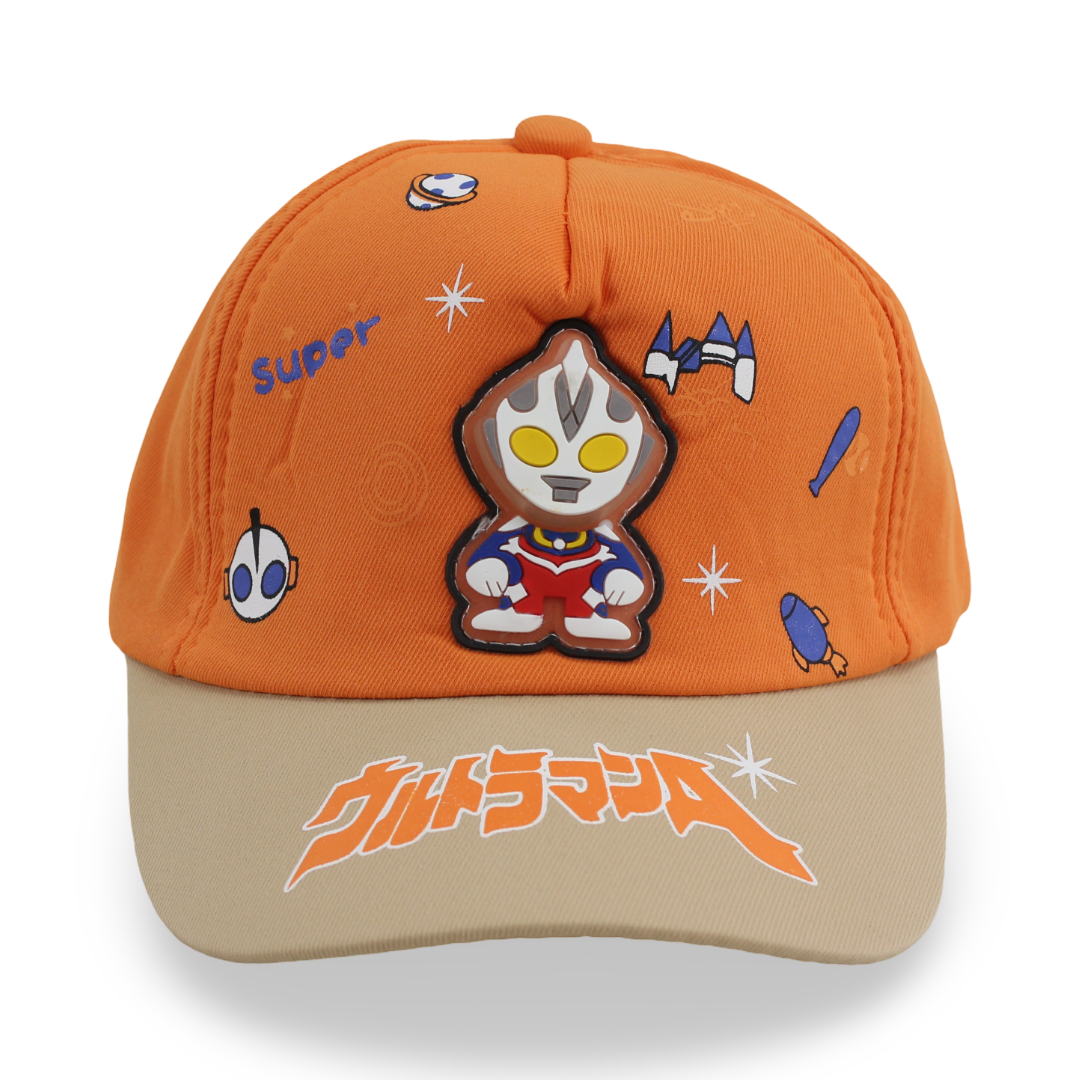 Boys Cotton Cap – Orange with "Super" Design - Clothing - Fancy