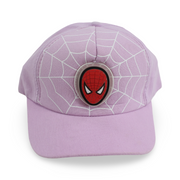 Girls Cotton Cap – Lilac with Spider-Man Design