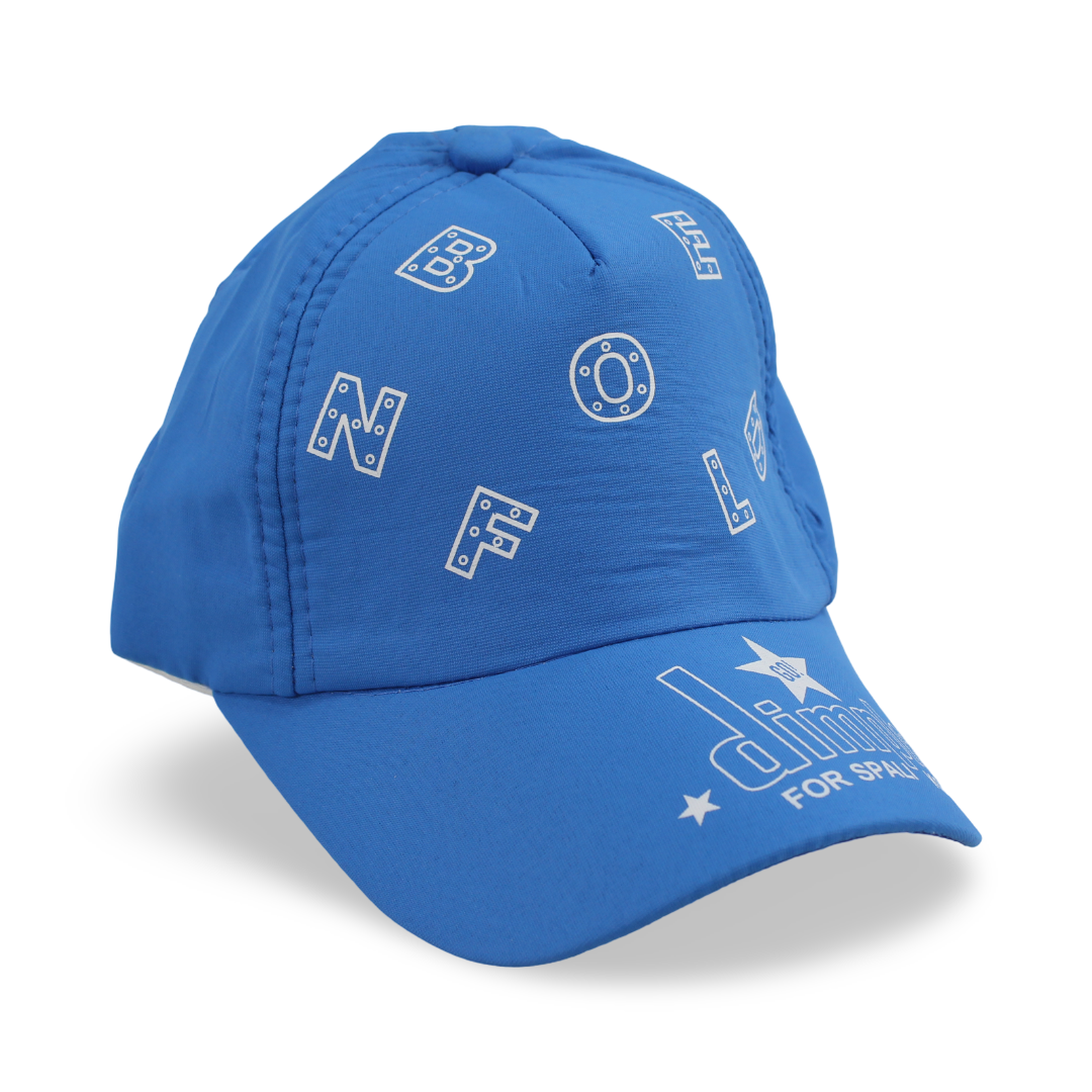 Boys Cotton Cap – Blue with "Dimple" Design - Clothing - Fancy