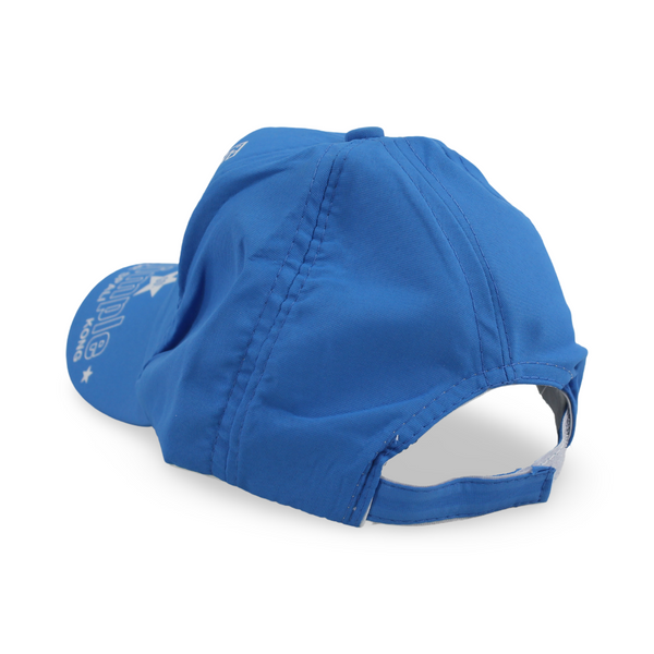 Boys Cotton Cap – Blue with "Dimple" Design