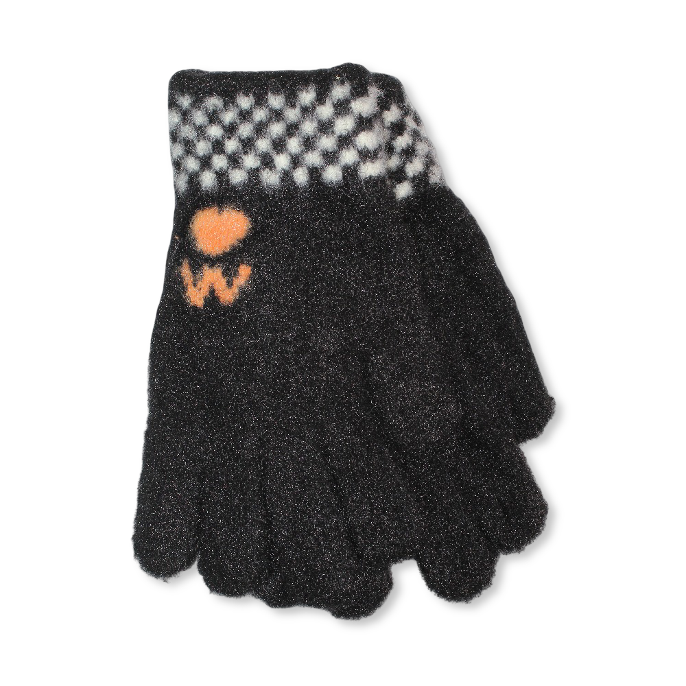 Heart Gloves – Black - Clothing - Fancy