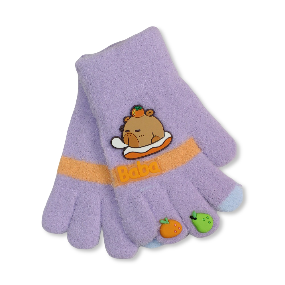 Children Gloves – Purple - Clothing - Fancy