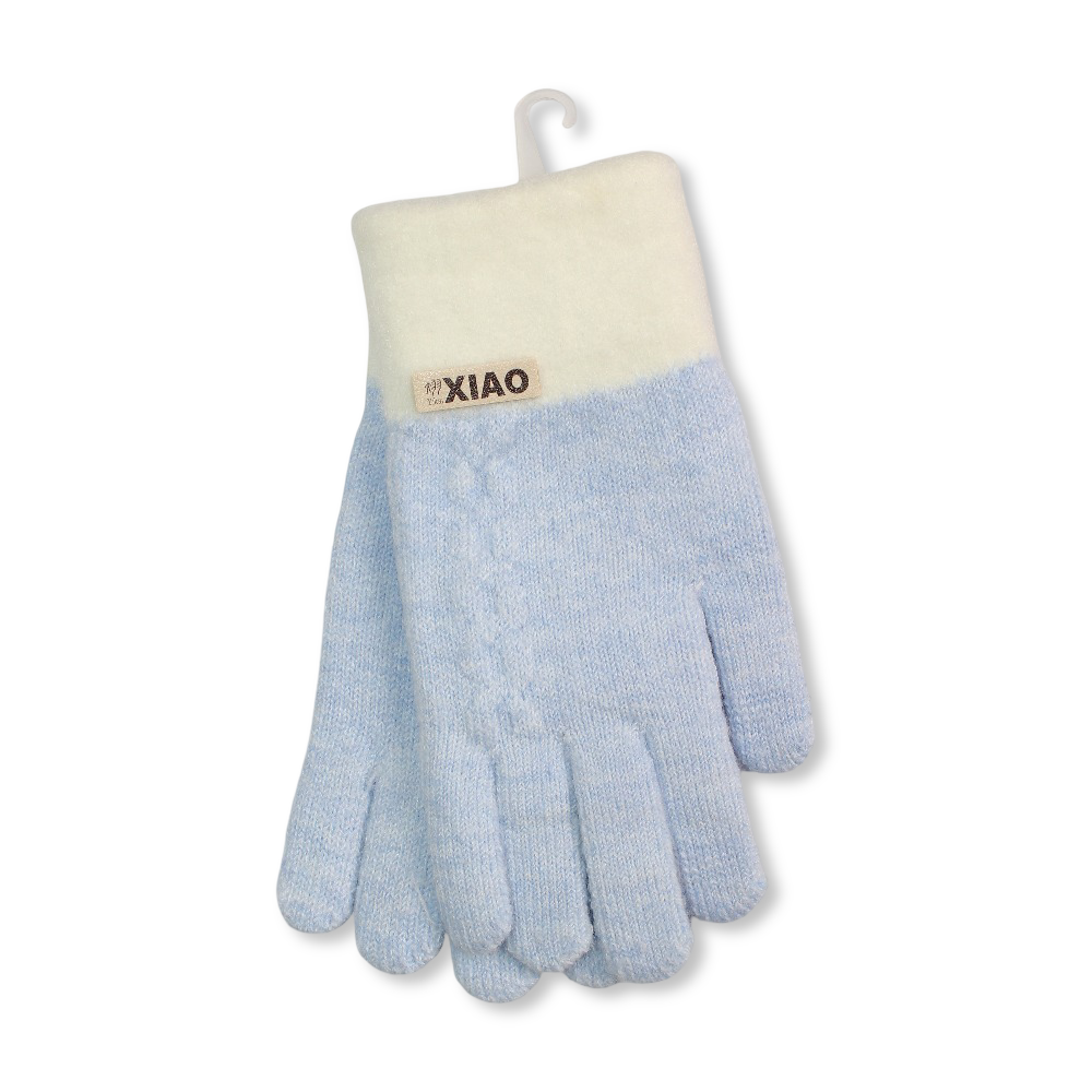 Children Half Finger Gloves – Baby Blue