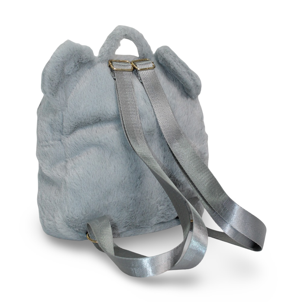 Fur Backpack – Grey