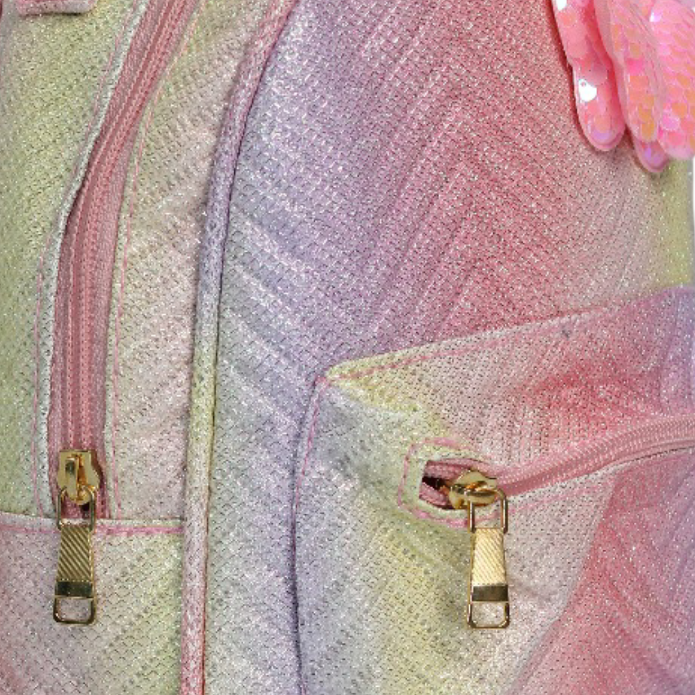 Girls Backpack – Pink with Butterfly Design