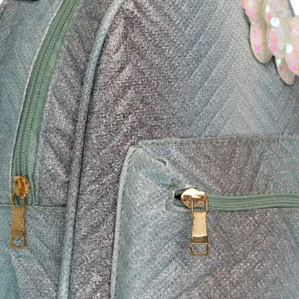 Girls Backpack – Mint with Butterfly Design