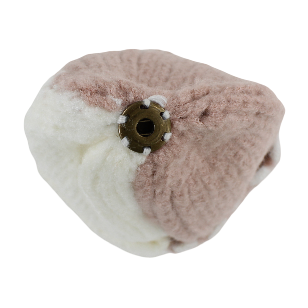 Unisex Knitted Beanie – Pink/Off-White