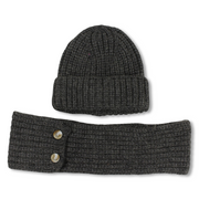 Unisex Beanie & Scarf Set – Grey