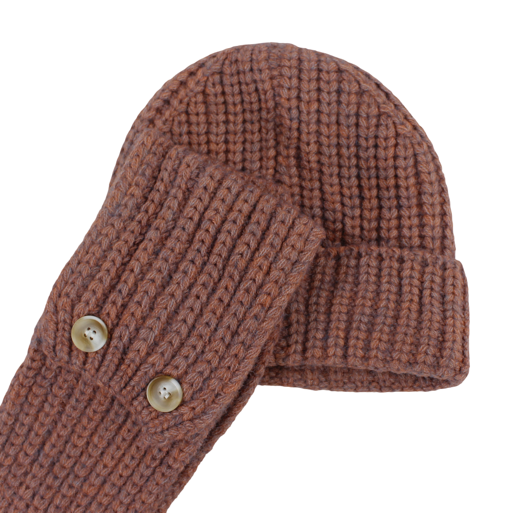 Unisex Beanie & Scarf Set – Salmon