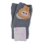 Unisex Socks – Grey with Labubu Design