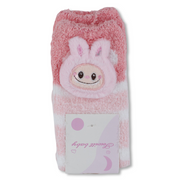 Girls Socks – Pink with Labubu Design