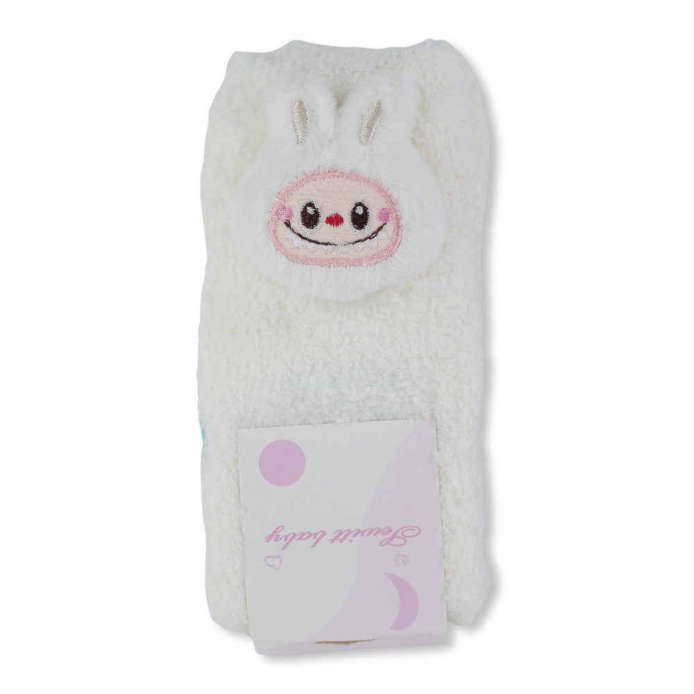 Unisex Socks – White with Labubu Design - Clothing - Fancy