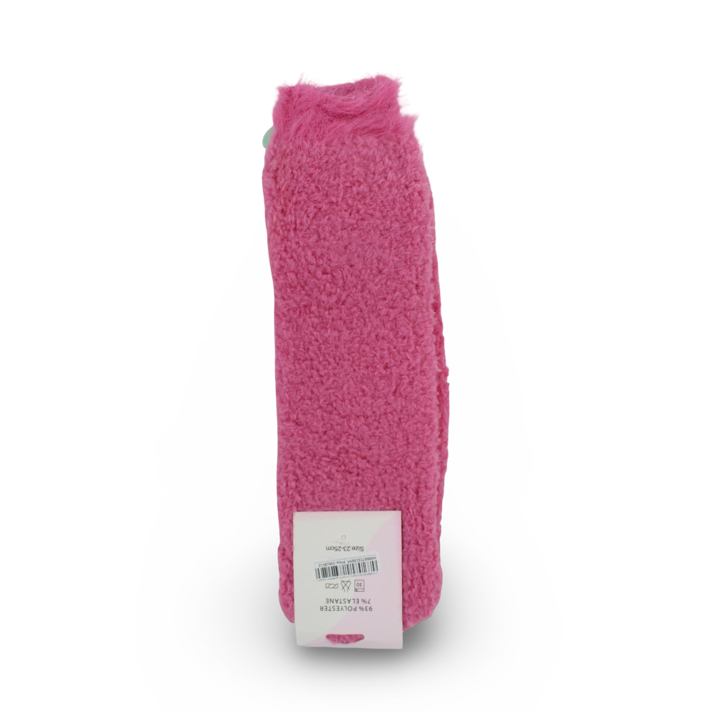 Girls Socks – Fuchsia with Chicken Design