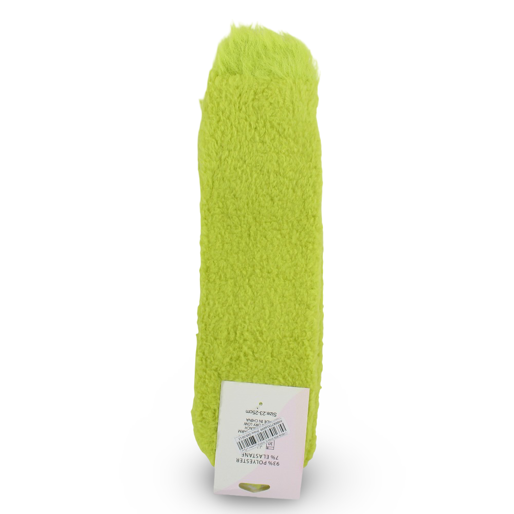 Unisex Socks – Lemon Green with Big Eyes Design