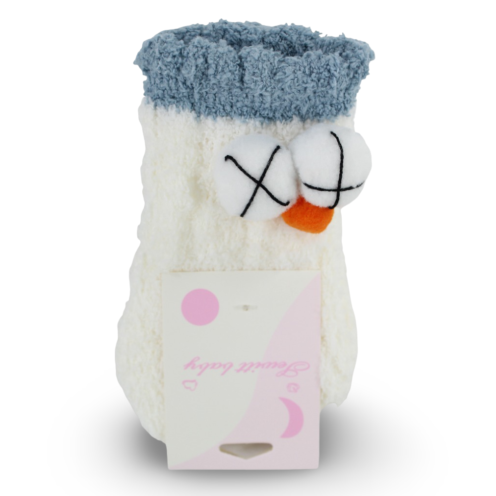 Unisex Socks – White with Big Eyes Design