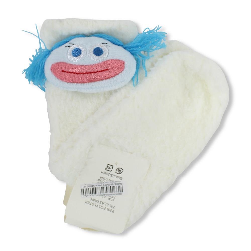 Girls Socks – White with Doll Design