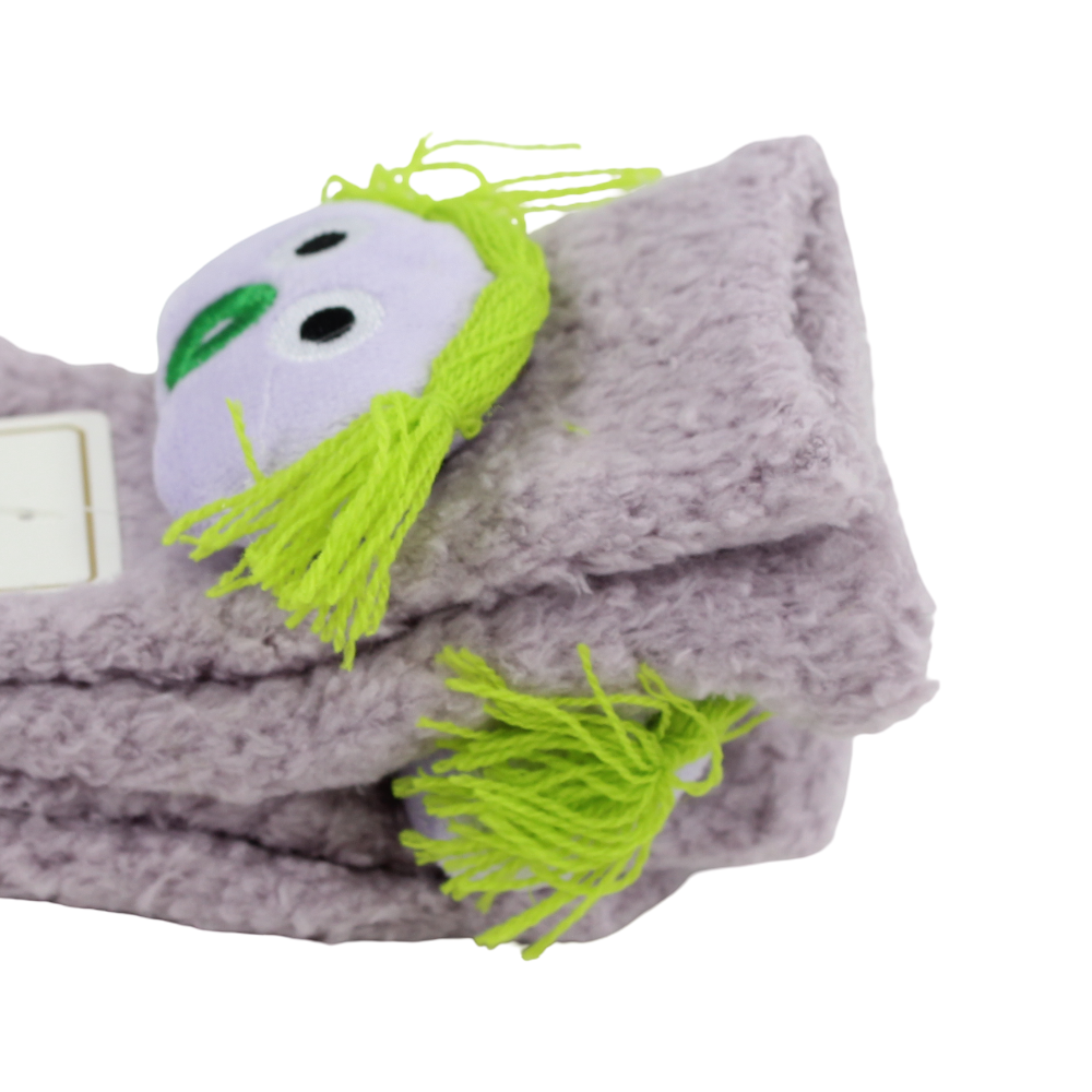 Girls Socks – Purple with Doll Design