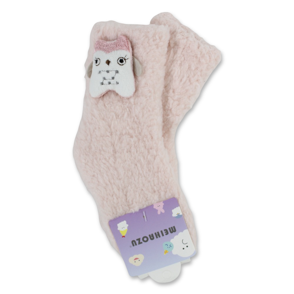 Girls Socks – Pink with Owl Design
