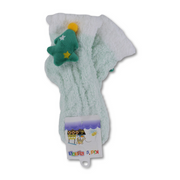 Unisex Socks – Mint with Christmas Tree Design