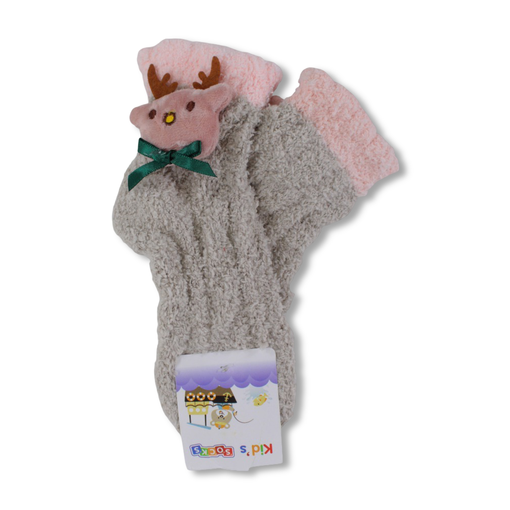 Unisex Socks – Coffee with Reindeer Design