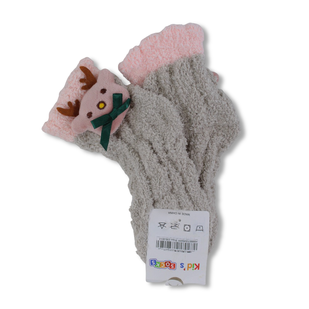 Unisex Socks – Coffee with Reindeer Design