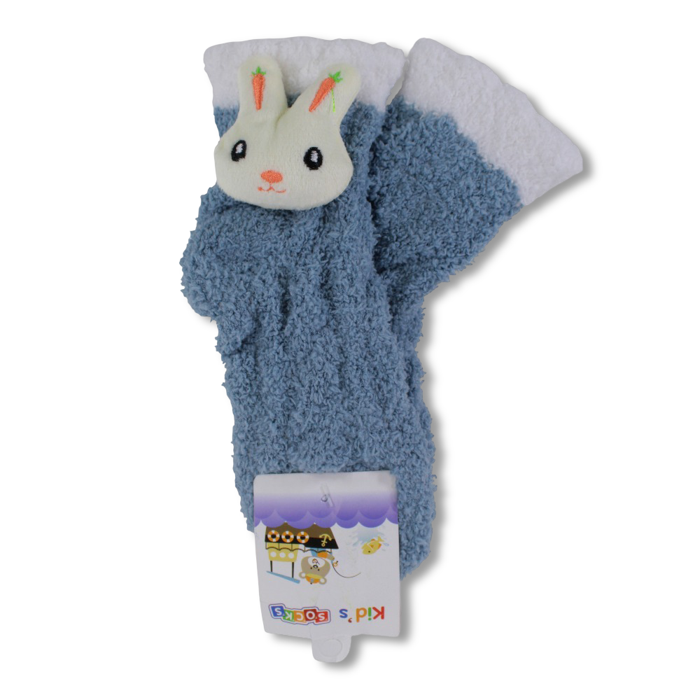 Unisex Socks – Blue with Rabbit Design