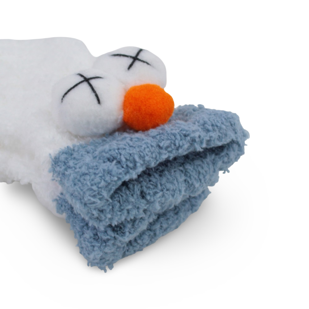 Unisex Socks – White with Big Eyes Design