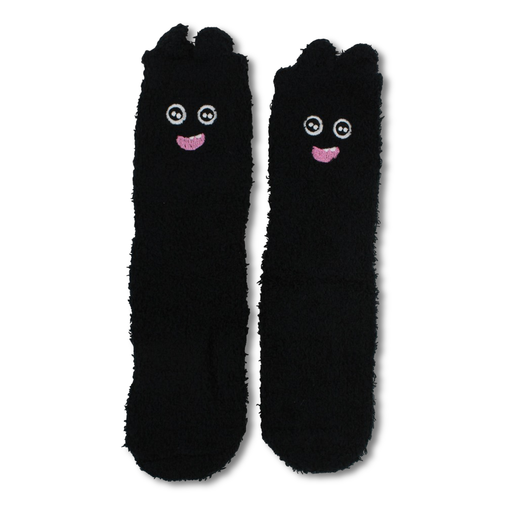 Unisex Socks – Black with Cartoon Character Design