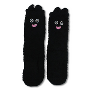 Unisex Socks – Black with Cartoon Character Design