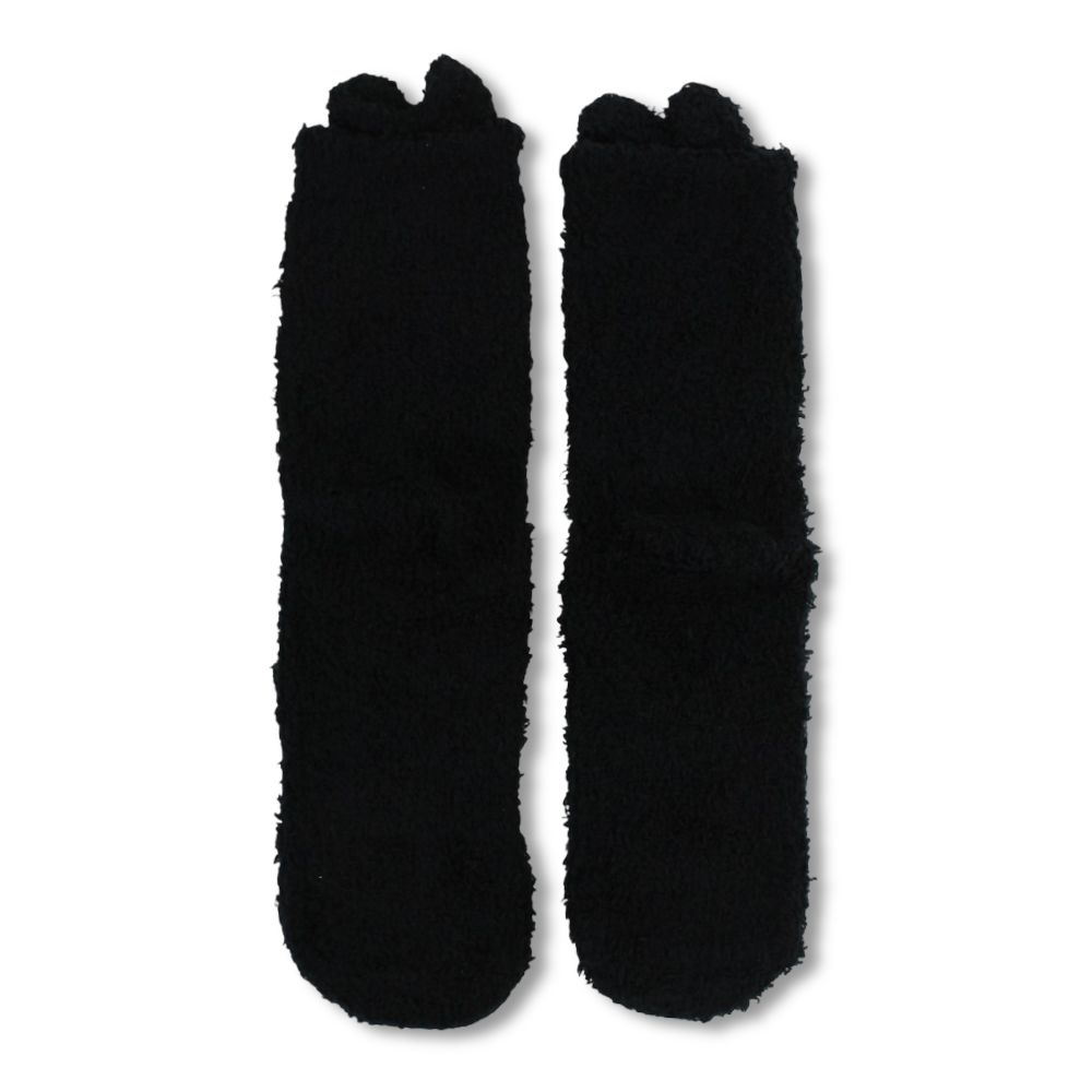 Unisex Socks – Black with Cartoon Character Design