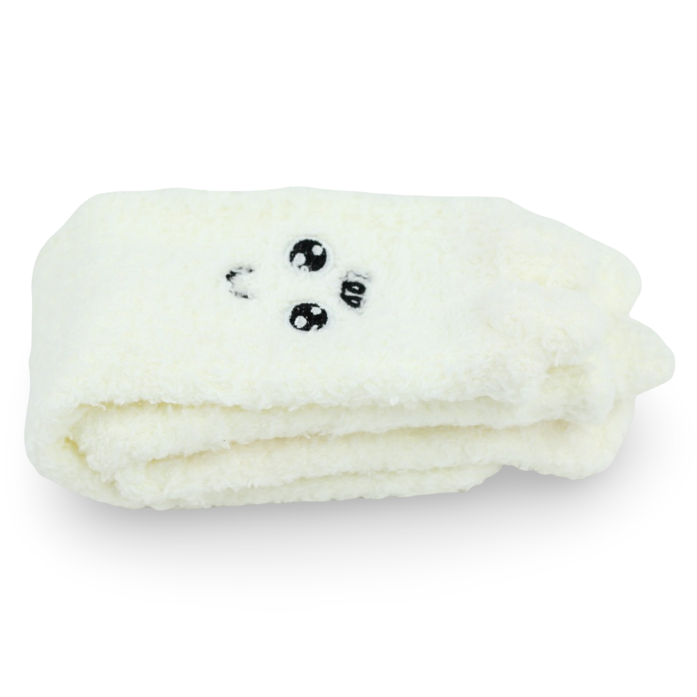 Unisex Socks – White with Cartoon Character Design